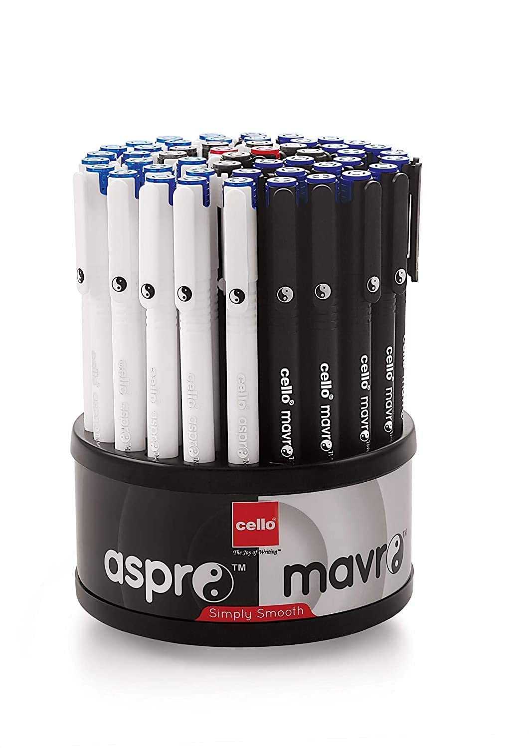 C.ello Aspro Mavro Ball Pen | Black Ball Pen