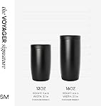 Simple Modern Voyage tasse de café Tumbler avec 360° Coussin en céramique Isolé acier inoxydable Brew froid Coupe à café glacé 16oz | Crème Terrazzo