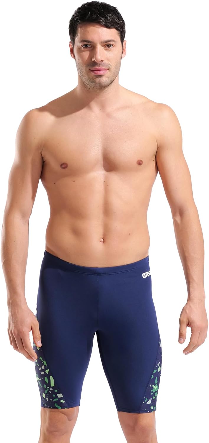 Arena Men's Performance Confetti Swim Jammer Intensive Training Professional Sports Bathing Suit