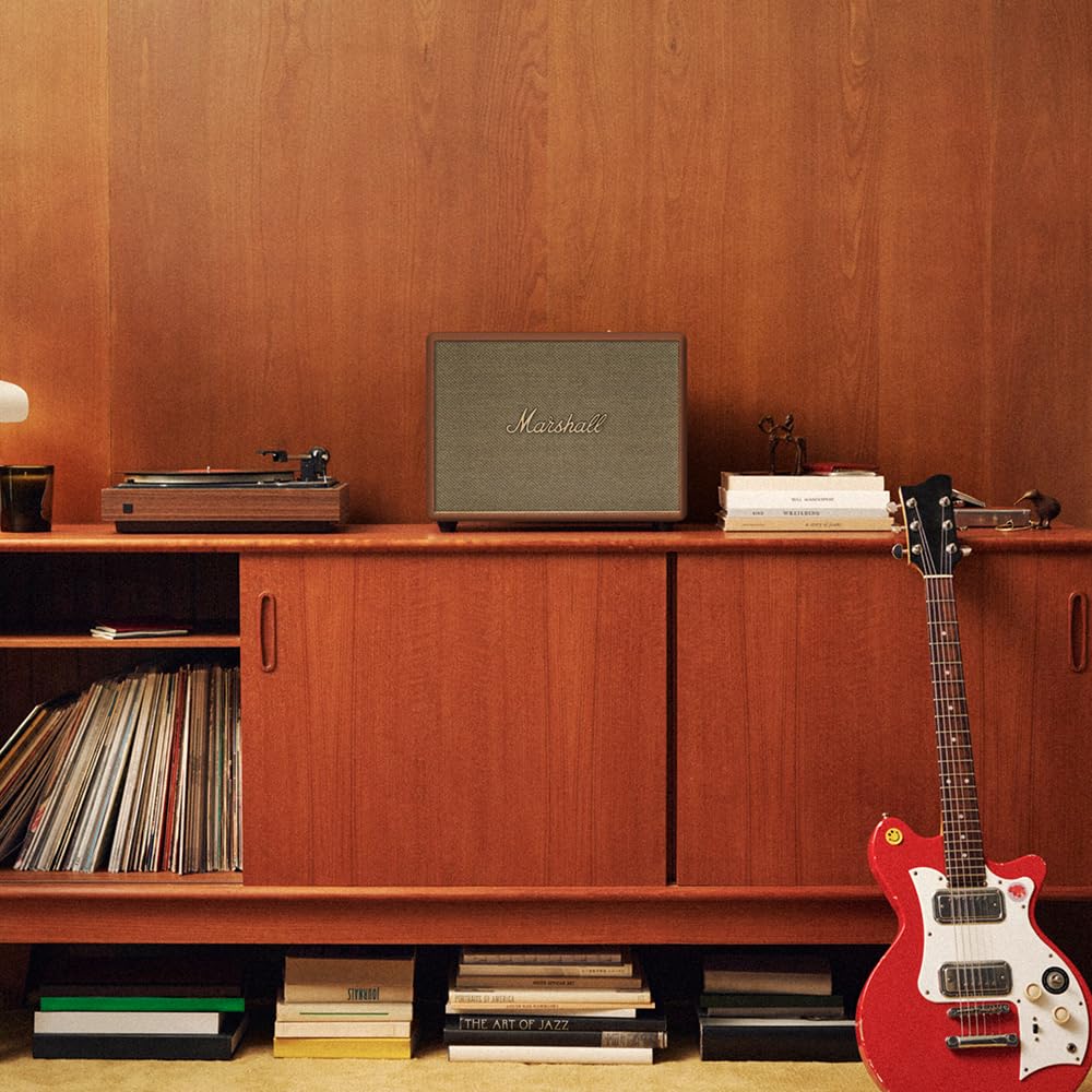 Marshall Woburn III Altavoz Premium Inalámbrico para Hogar 120W con Bluetooth 5.2 y Múltiples Entradas - Disfruta del Sonido Característico de Marshall (Marrón)