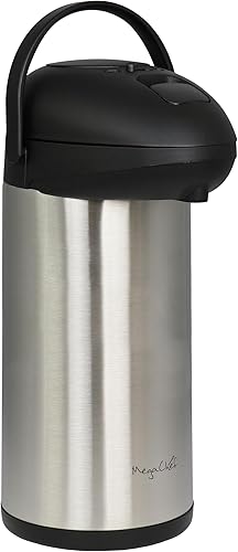 MegaChef 5 litros de acero inoxidable vacío cuerpo bomba tapa aire olla