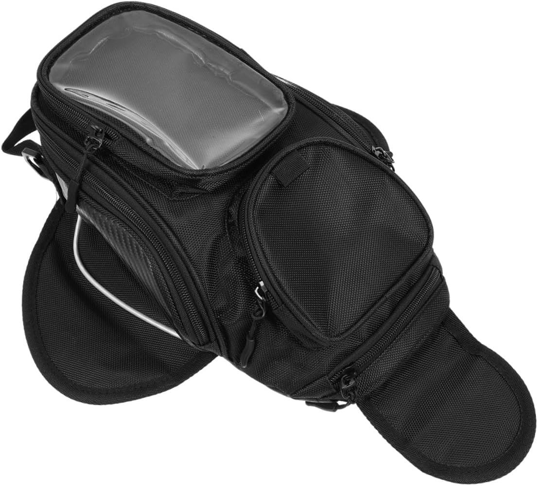 SOLUSTRE Motorcycle Tank Pouch Oxford Cloth Bag System Magnetic Tank Bag for Bikers Weatherproof Easy to Use