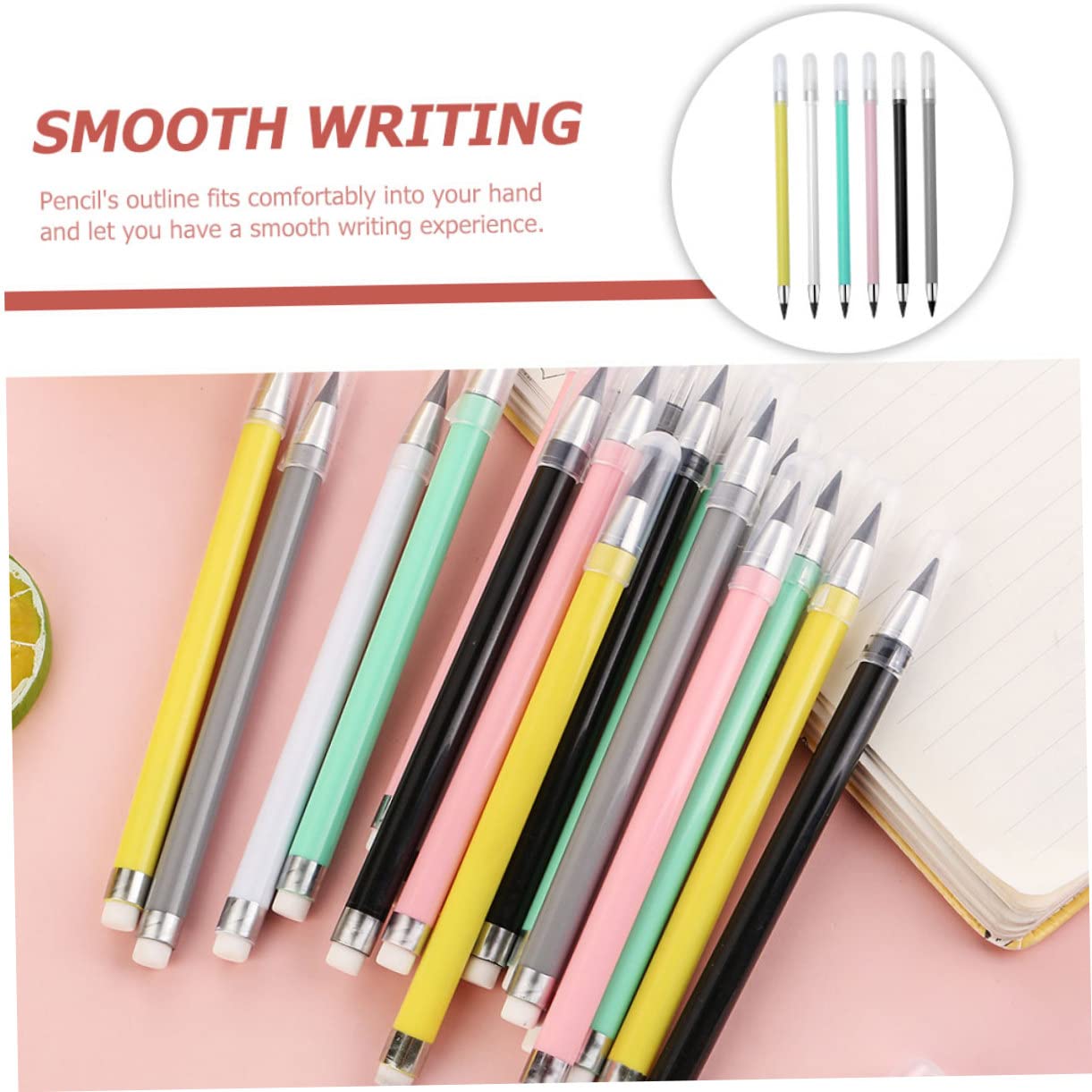 NUOBESTY 30pezzi Eterne Per Scrittura Studenti e Della Scrittura Colori Casual Assortiti