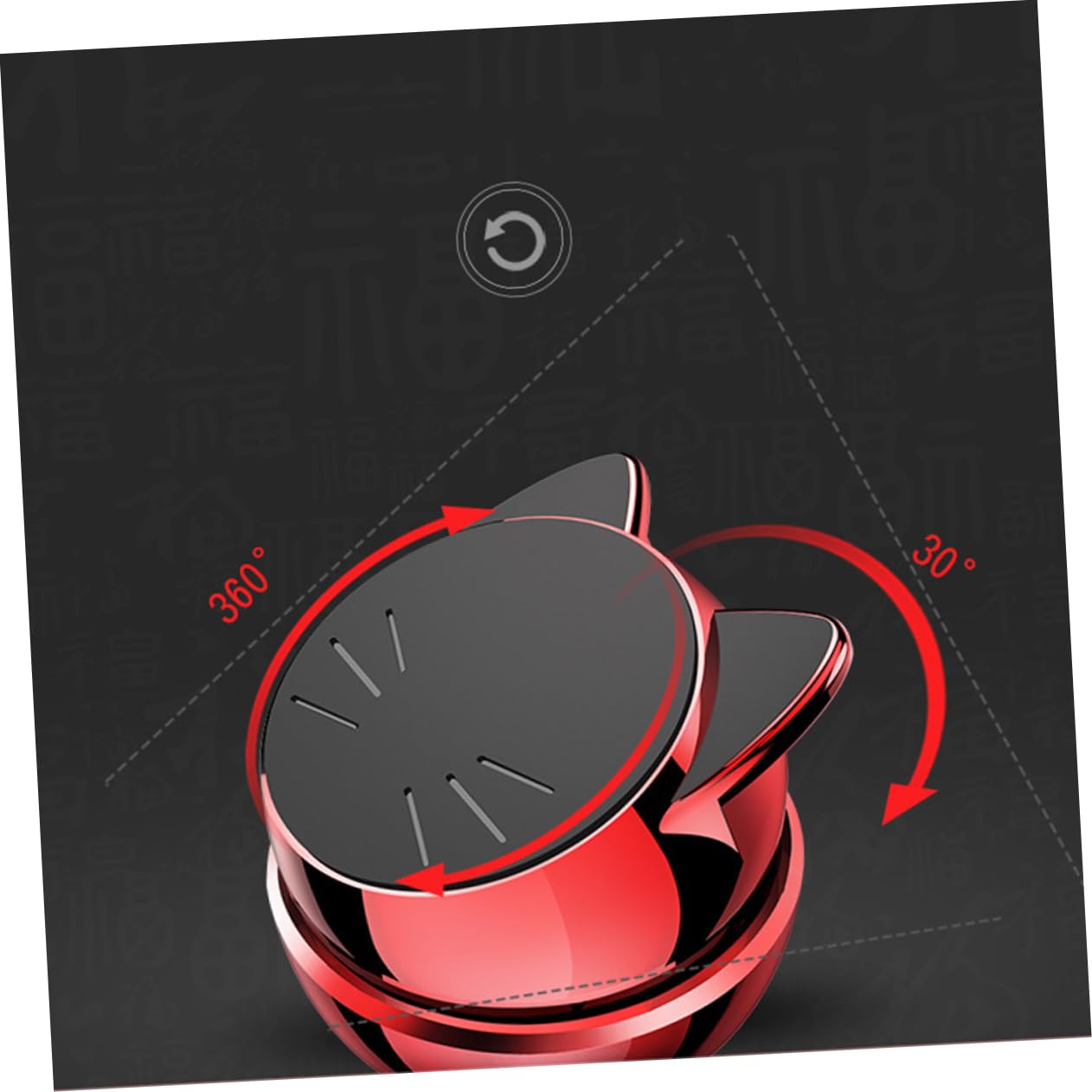 Gadpiparty 3pezzi Supporto Magnetico Per Telefono Da Auto Con Ventosa Supporto Di Navigazione Compatibile Con Smartphone e Dispositivi Mobili Rosso