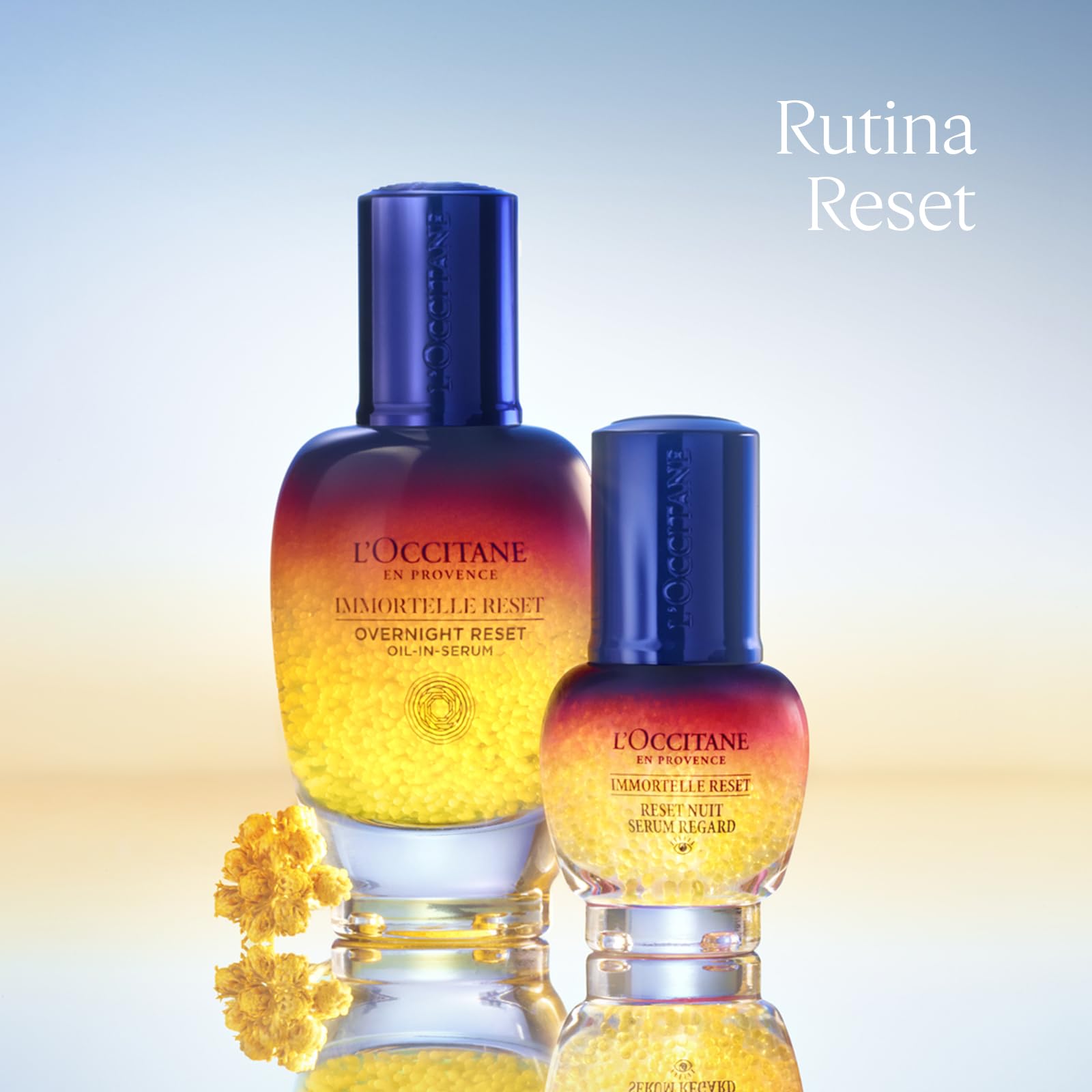 L'OCCITANE - Aceite en Sérum Reset Nuit Immortelle Reset - 30 ml | Todo tipo de piel - Descansa, ilumina y revitaliza la piel - Fabricado en Francia
