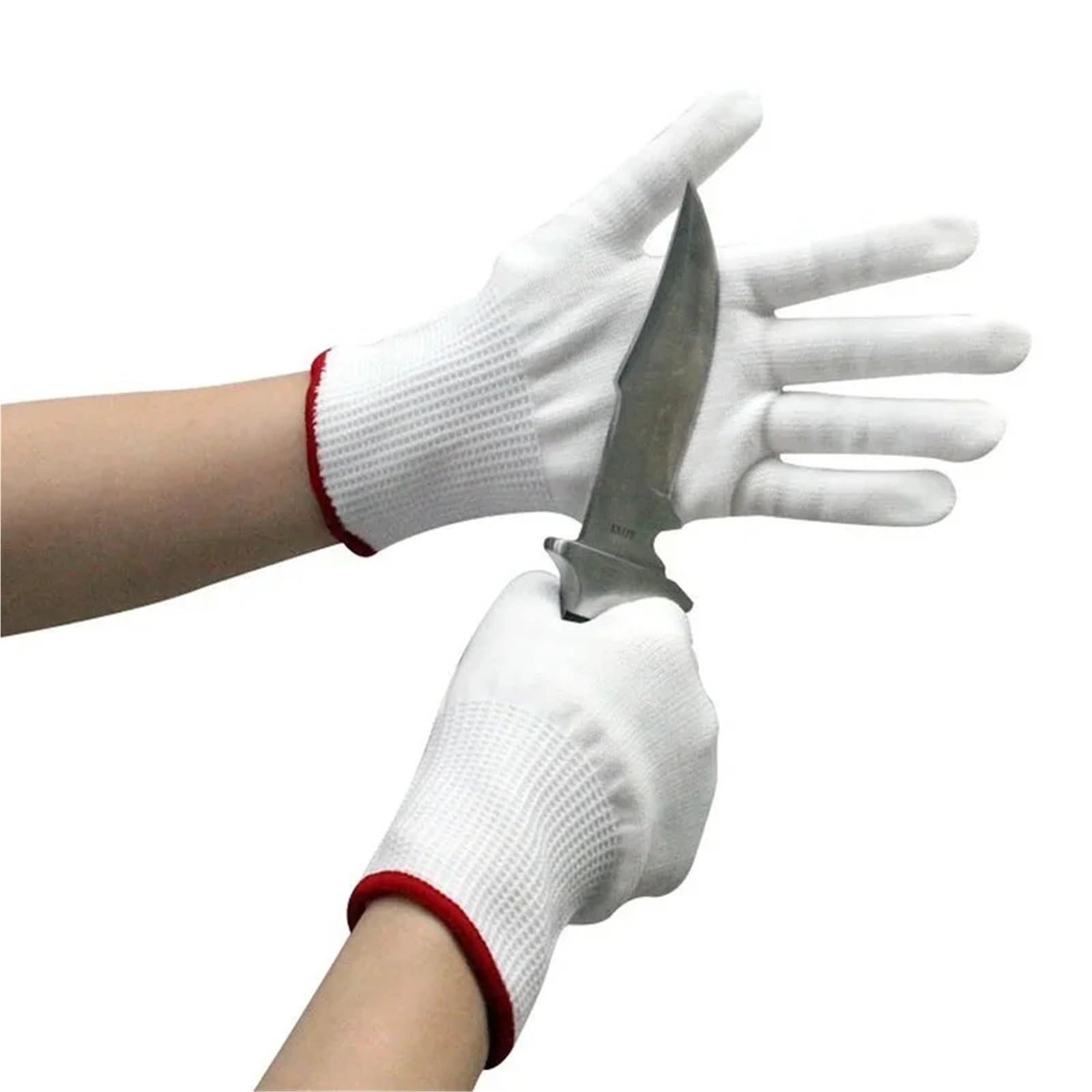 Genérico 1 par de guantes anticorte de nivel 5 - Guantes de seguridad anticorte for cortar pescado y carne en la cocina(L)