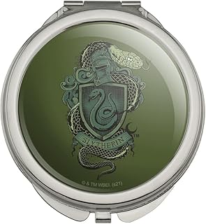 GRAPHICS & MORE Harry Potter Slytherin Snake Crest Compact Travel Purse Handbag Makeup Mirror