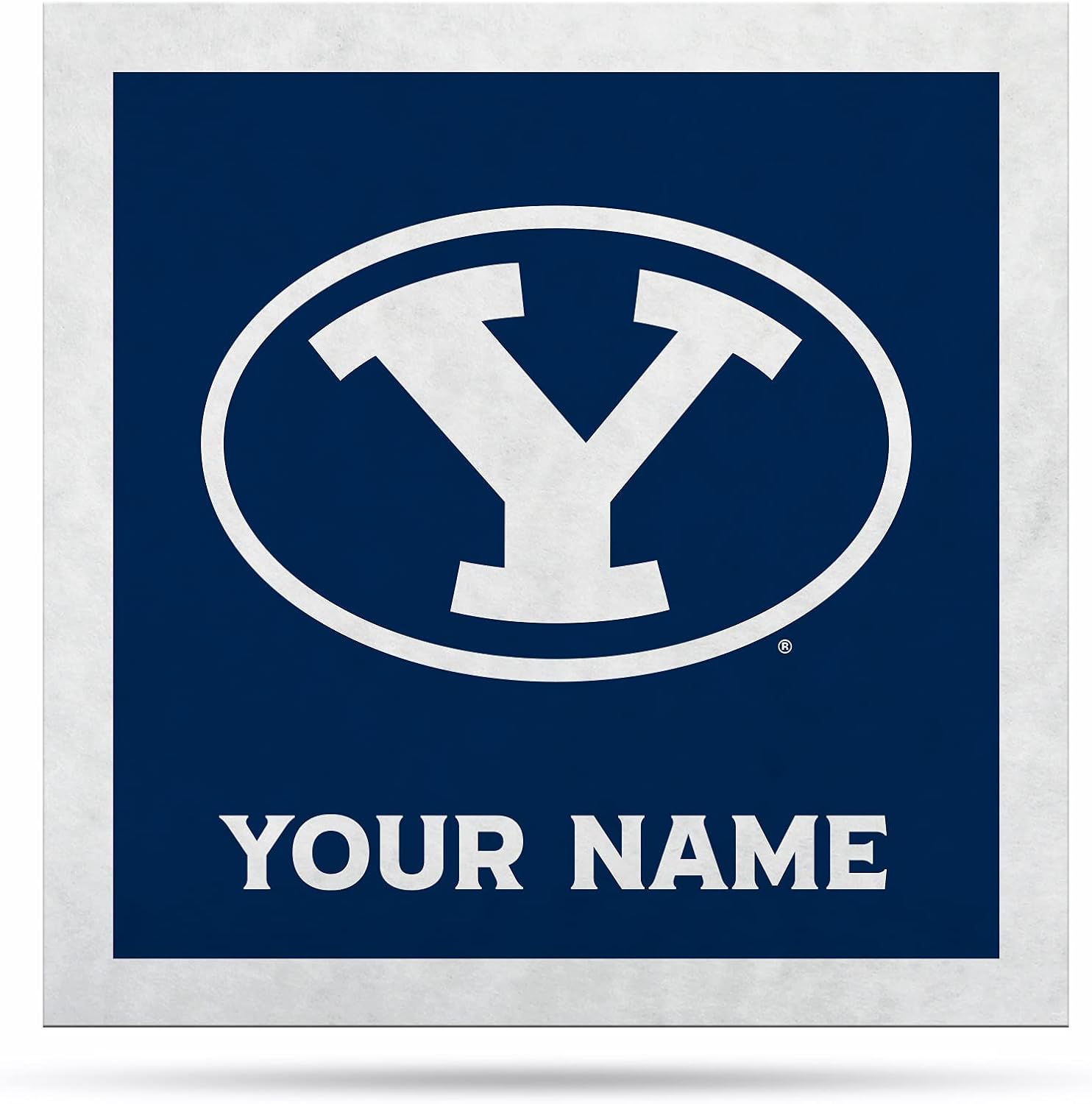 Rico Industries NCAA BYU Cougars Personalized 23" Felt Wall Banner - Sports Decor for Man Cave, Game Room, Office & Bedroom - Long-Lasting, Customizable Wall Decorations - Made in The USA