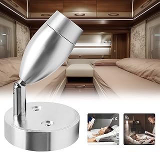 Wewnętrzna lampka do czytania LED, 12/24v 3000k ściemniana lampa ścienna z przełącznikiem dotykowym z portem USB, pasuje do stolika nocnego przyczepy kempingowej