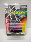Auto World SC412-2A 1965 Samba Bus HO Scale Electric Slot Car - Purple and Black