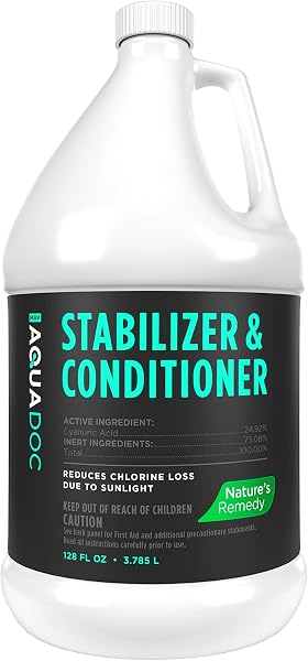 Pool Stabilizer and Conditioner for Swimming Pools - Maximum Strength Swimming Pool Conditioner and Cyanuric Acid for Po