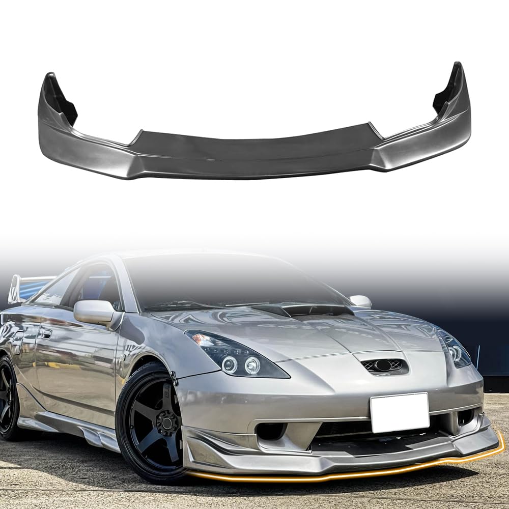 Front Bumper Lip Spoiler for 2000-2002 Toyota Celica, Unpainted, VIP Style