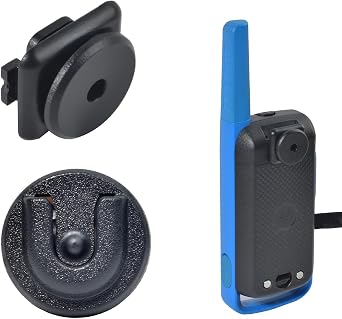 UAYESOK Back Clip Round Knob Adapter Vehicle Mount for Motorola Talkabout Radio T100 T107 T200 T210 T260 T265 T270 T280 T470 T475 T800 T802 T803 Replacement for PMLN7438AR with Radio Adhesive Holder