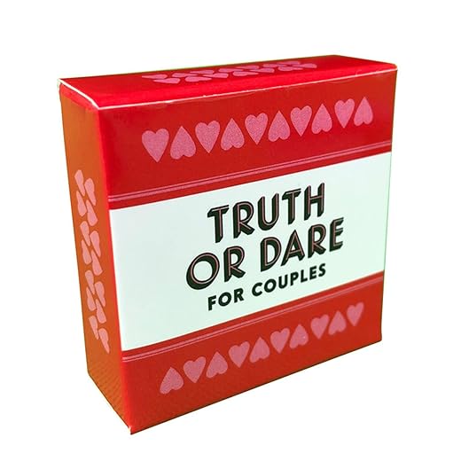 Truth or Dares for Couples, Truth or Dares Party Game, Adults Portable Naughty Fun Game for Challenge, Red