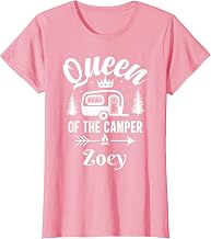 Queen of the Camper Zoey, Camping Outfit Adventure Nature T-Shirt