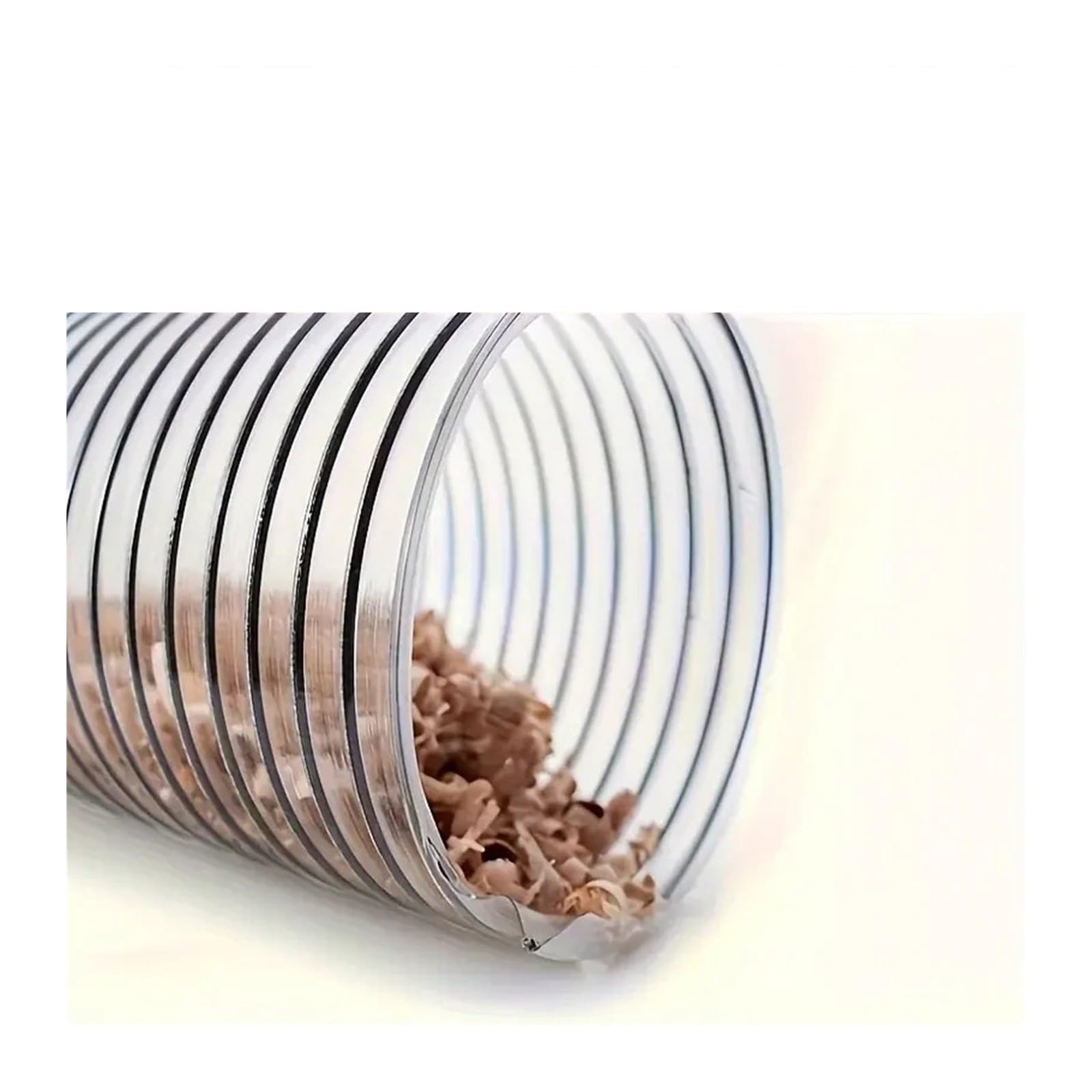 HIZON 50 mm PVC-Schlauch for Staubsauger, industrielle Staubabsaugung