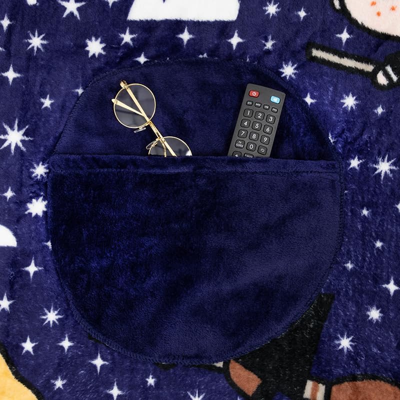 Harry Potter 2-in-1 Cushion Blanket - Officially Licensed Travel Blanket, Foldable Soft Fluffy Throw, Compact Design for Living Room or Bedroom Decor | Paladone