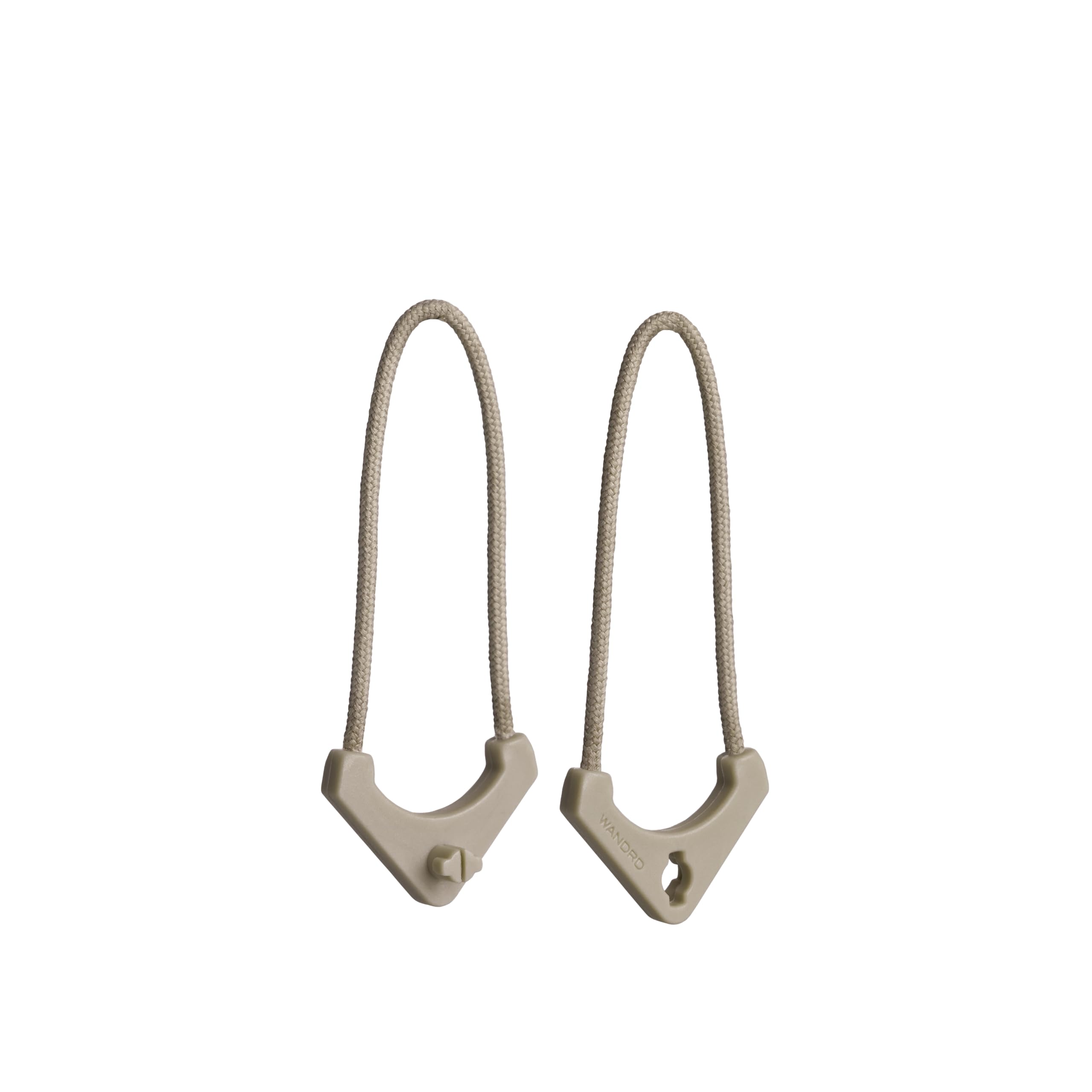 WANDRD Worryless™ Locking Zipper Pullers - Secure Your Travel Essentials - Zipper Locks for Travel Gear (Yuma Tan)