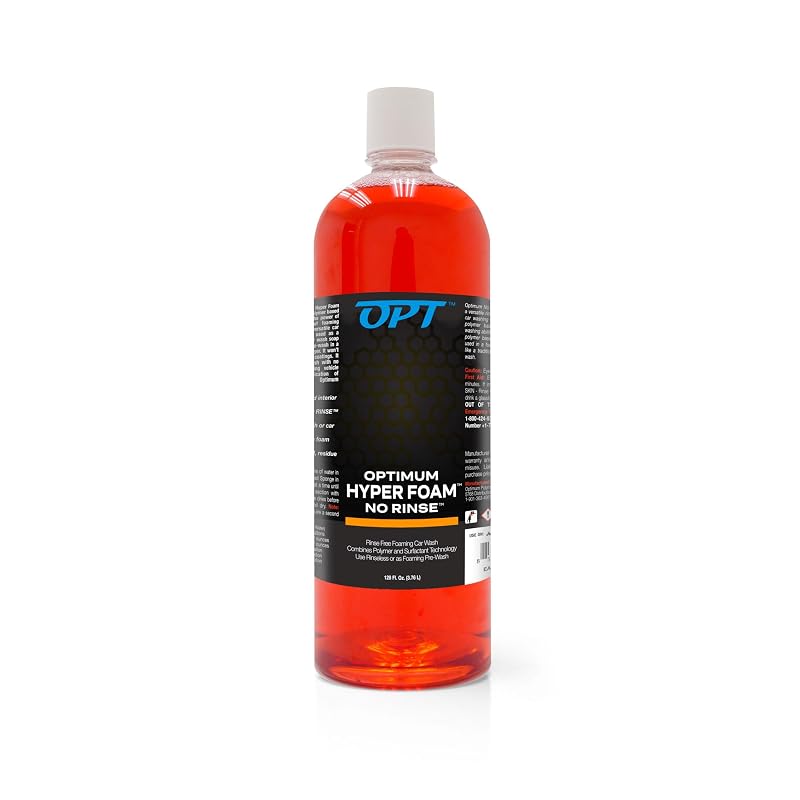 Shampoo automotivo sem enxágue Optimum Hyper Foam ONR com espuma e polímeros, 960 mL