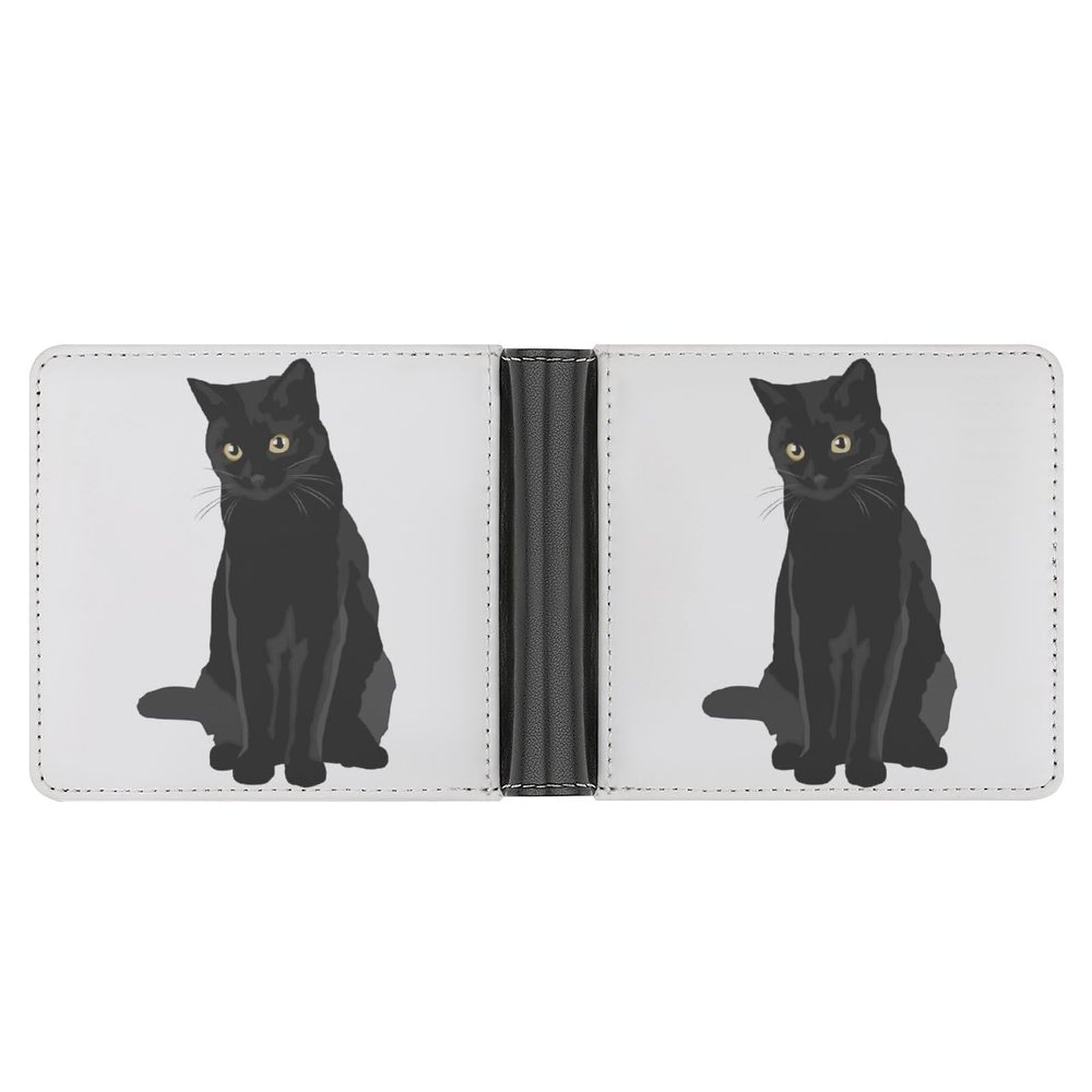 CAT DOUBLE ZIPウォレット ブラック 猫 チェーン付き 61i9E2DNCVL._AC_UF350,