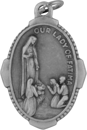 Medalla Católica Tradicional Santa (Nuestra Señora de Fátima), Metal
