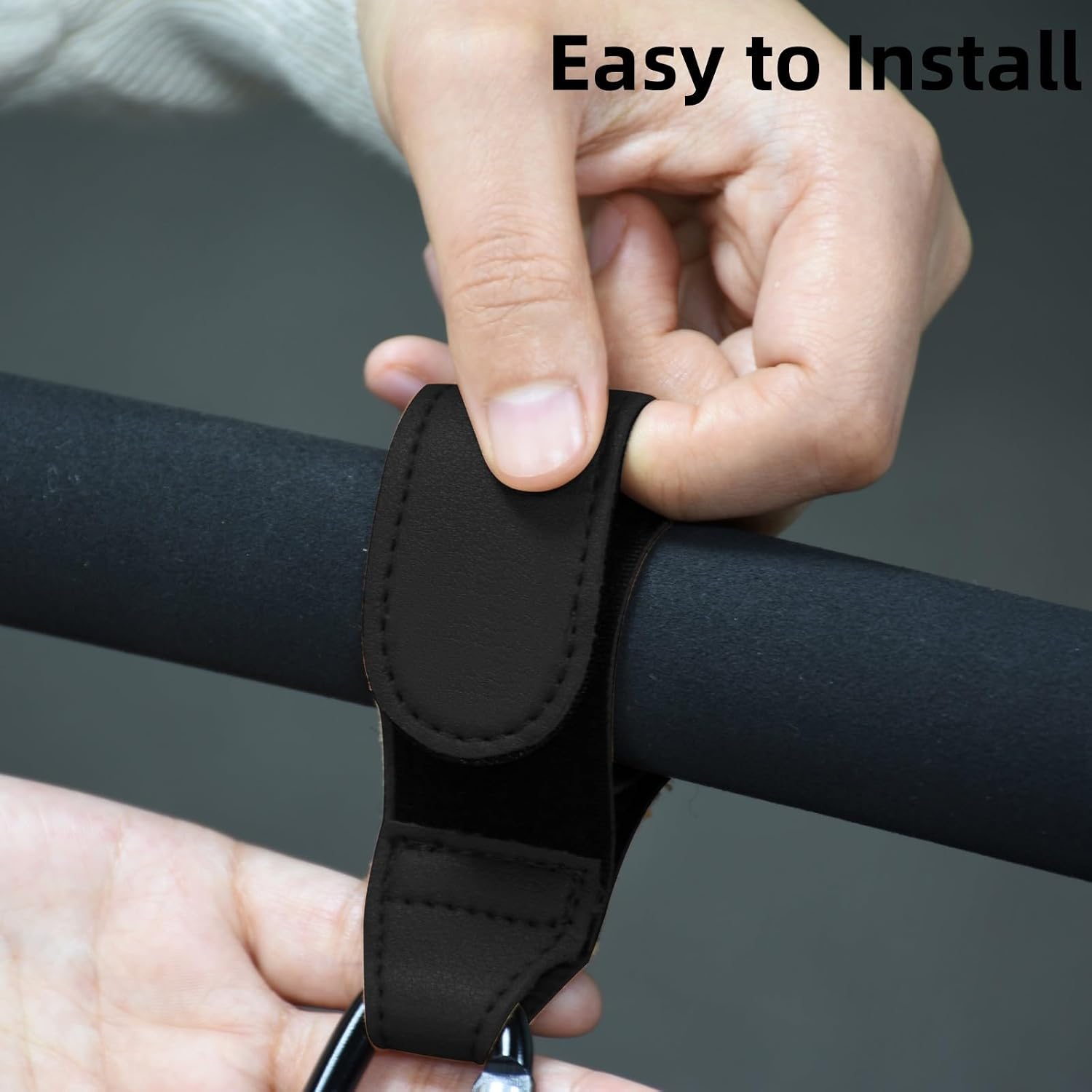 Stroller Hook, 2PCS Portable Stroller Hooks for Hanging, Multipurpose Organizer Hook Clip for Bugaboo,Strollers, wheelchairs,Walkers(Black)