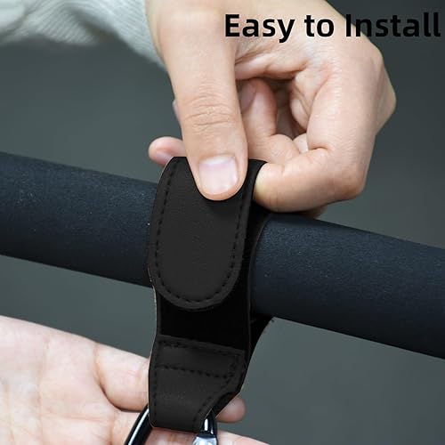 Miniatura 6 de Gancho para cochecito, 2 ganchos portátiles para colgar cochecito, organizador multiusos para Bugaboo, cochecitos, sillas de ruedas, caminantes