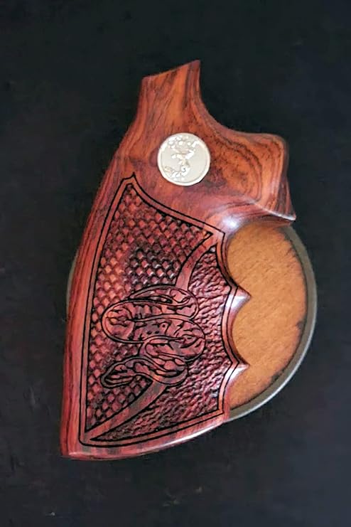 Amazon.com : Colt Python-Anaconda HRV Grips® Hogue® Custom Engraved ...