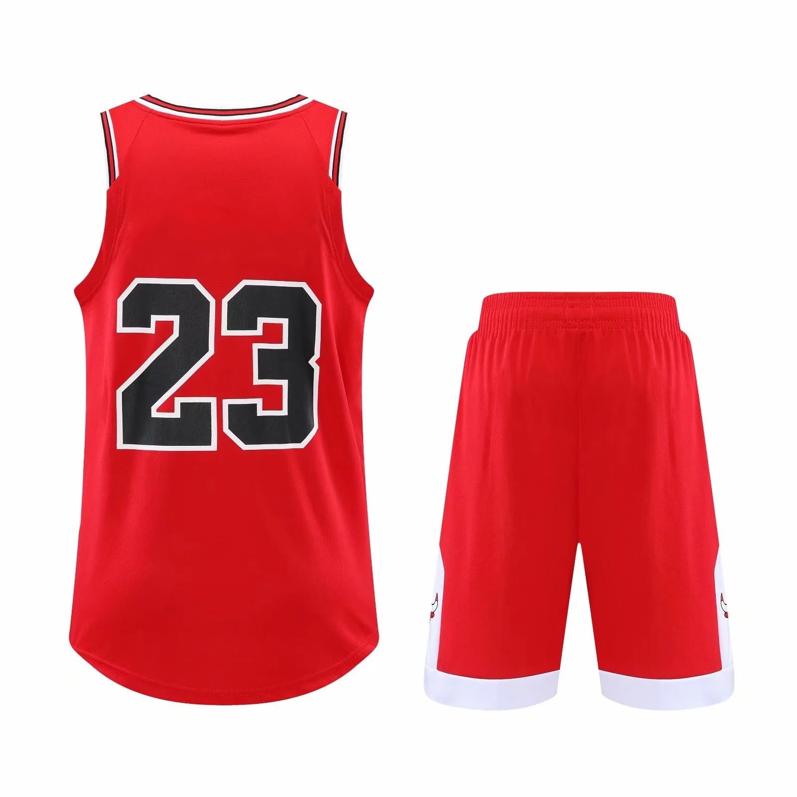 Camiseta Baloncesto 2 Piezas Para Hombre y Niño, Equipación Sin Mangas