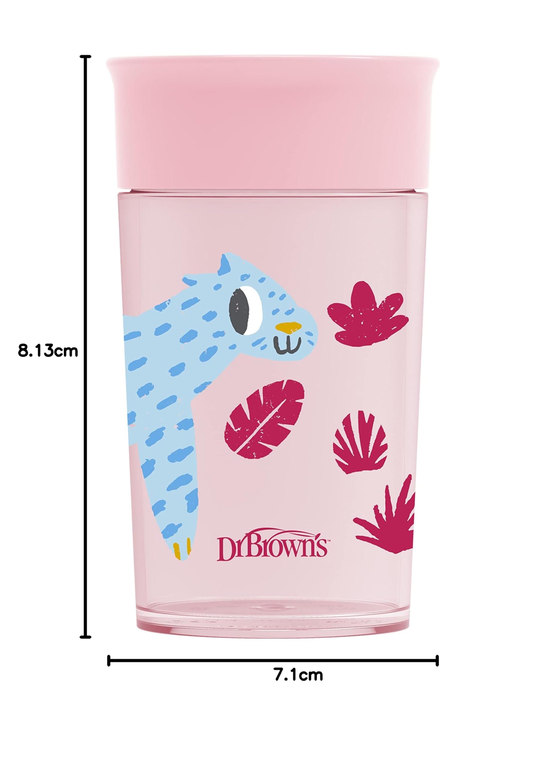 Dr. Brown's Milestones Cheers360 Tasse, Pink/Rot, 284 ml, 2 Stück