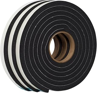 Duck Brand Self Adhesive Foam Weatherstrip Seal for Extra Large Gaps, 3/4-Inch x 1/2-Inch x 10-Feet, 3 Rolls, 284424