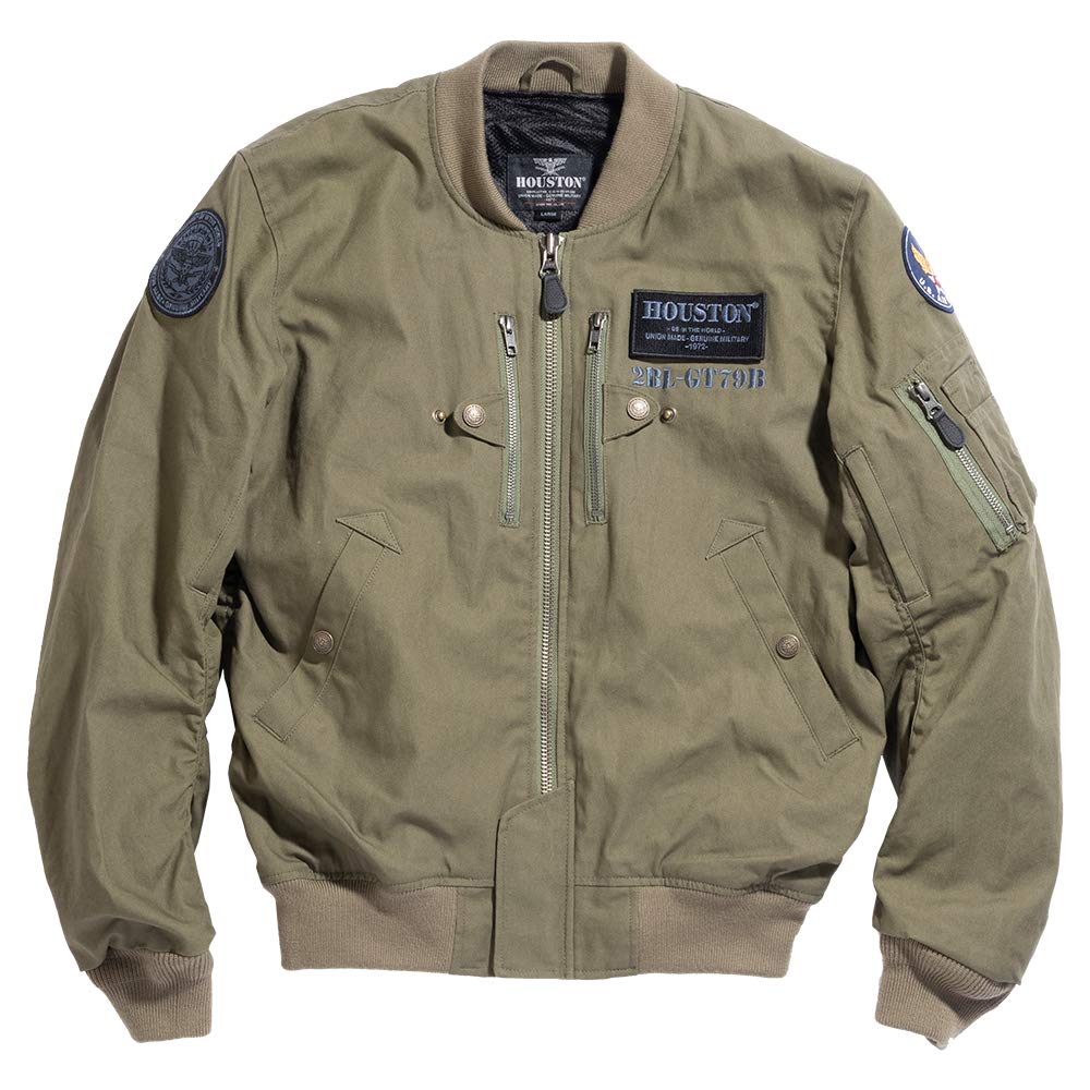 ✨極美品✨ヒューストン❣️MA-1ライダースジャケットM羊革