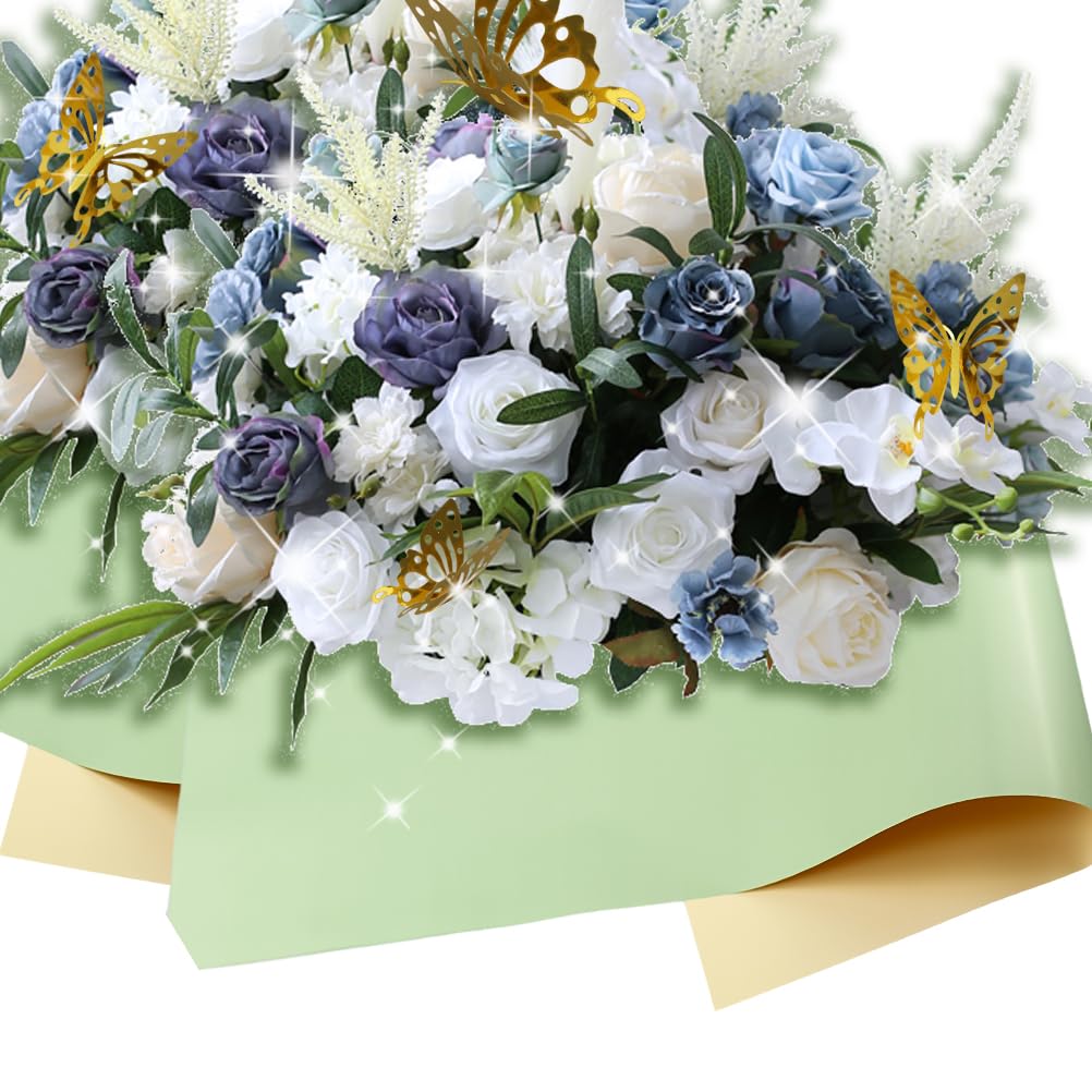 Flower Wrapping Paper Packing 20 Sheets Gift Material Floral Bouquet - View #2