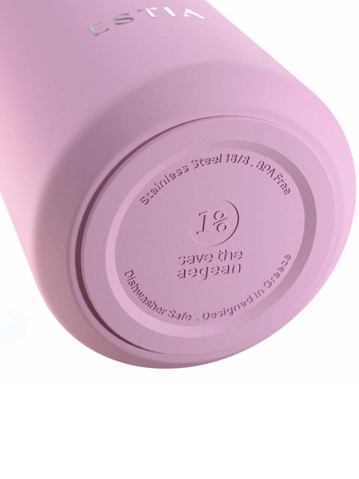ESTIA Becher Isolierbecher 800 ml Thermobecher Trinkbecher aus Edelstahl Kaffeebecher rosa