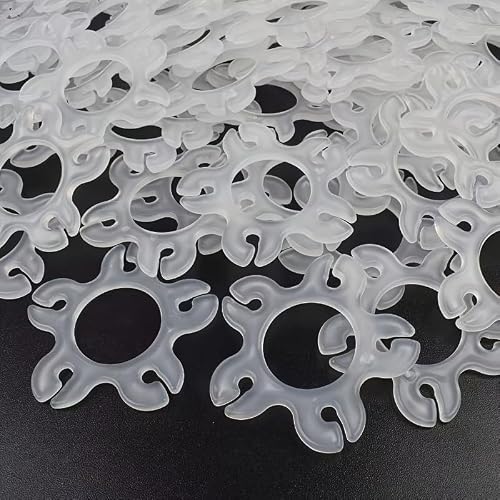 25 Pcs Multi Functional Reusable Plastic Balloon Clips with Rings for Party Decoration Ideal for Wedding Birthday Balloon Arches and Holiday Event balloon Decorations