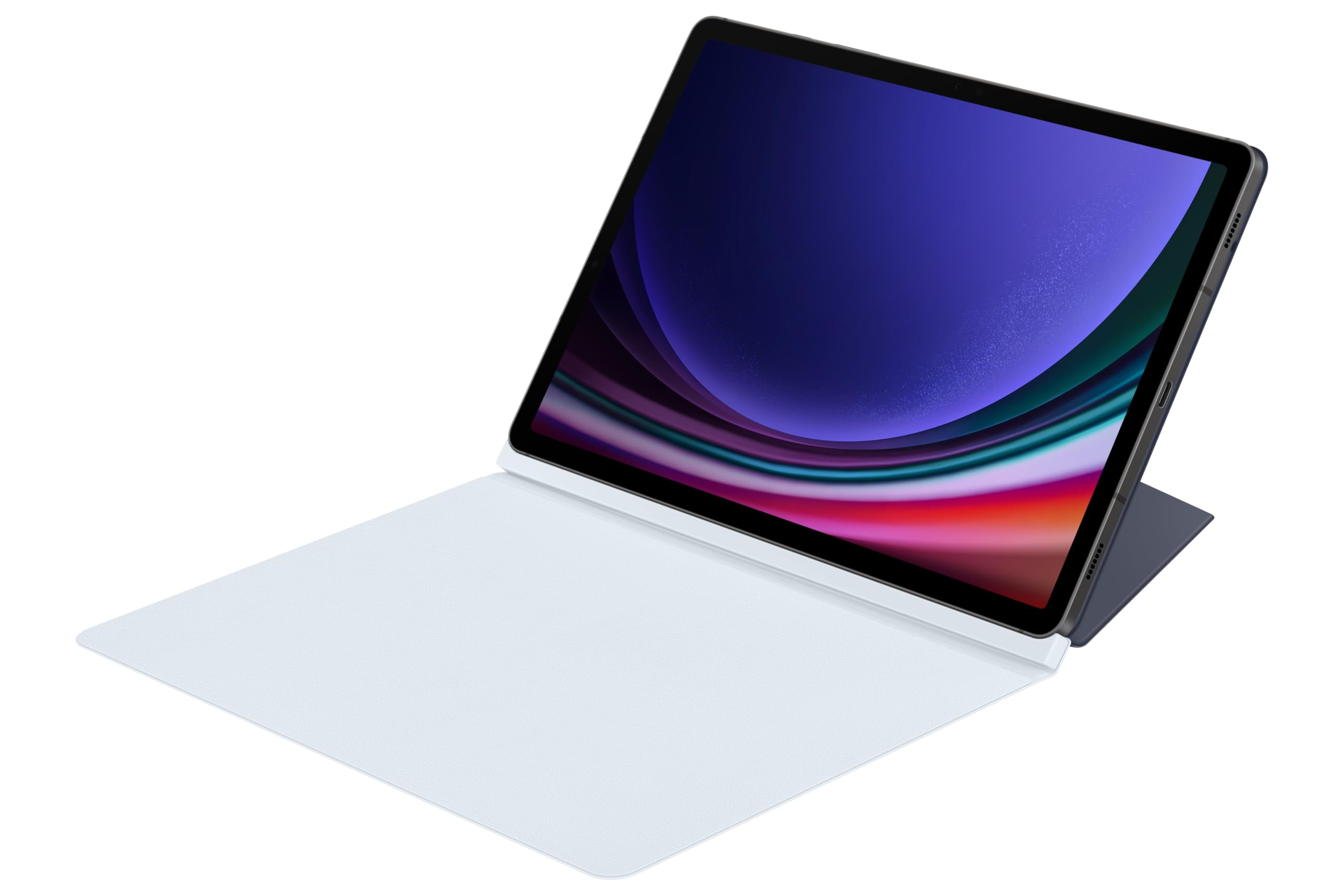 Samsung Smart Book Cover EF-BX710 für das Galaxy Tab S10 Lite, Tab S10 FE, Tab S9 FE, Tab S9, Zweiteiliges Tablet Cover, stilvoller Schutz, praktische Aufstellmöglichkeiten, S Pen Aufbewahrung, Blue