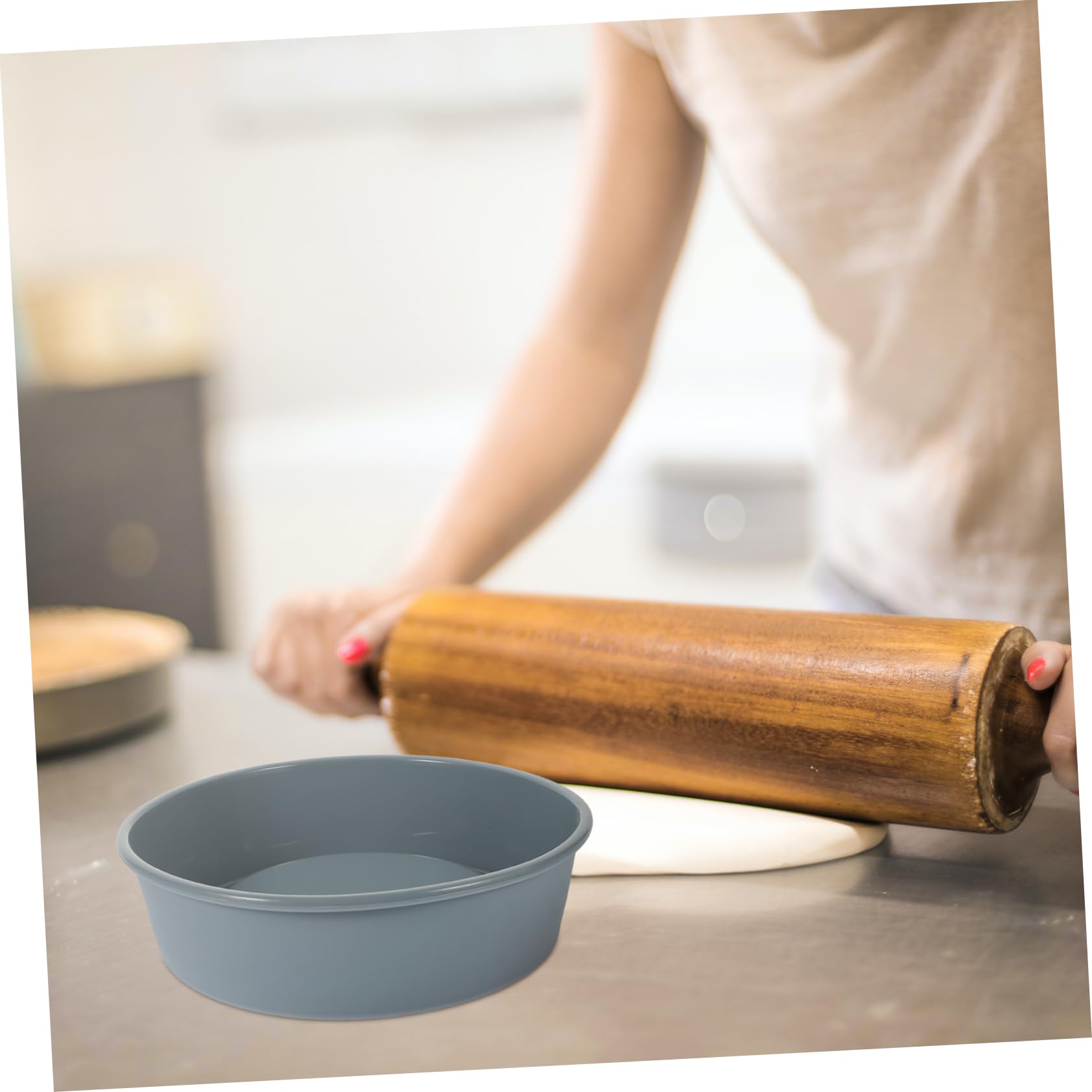 TIDTALEO Professional Multi Function Cake Pan Household Baking Accessory for Easy Release Quick Cleaning for Cake Desserts Grey Design