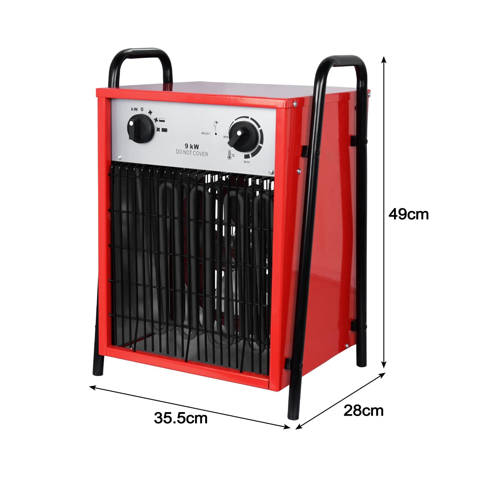 Industriële ventilatorkachel, elektrische ventilatorkachel, industriële