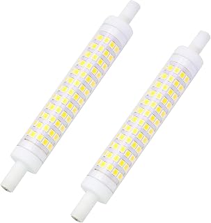 R7S LED Bulb 118mm 110V 10W J Type T3 Double Ended J118 R7s Standard Floodlight Halogen Bulbs 100 Watt Replacement, Pack of 2 (118mm Daylight)
