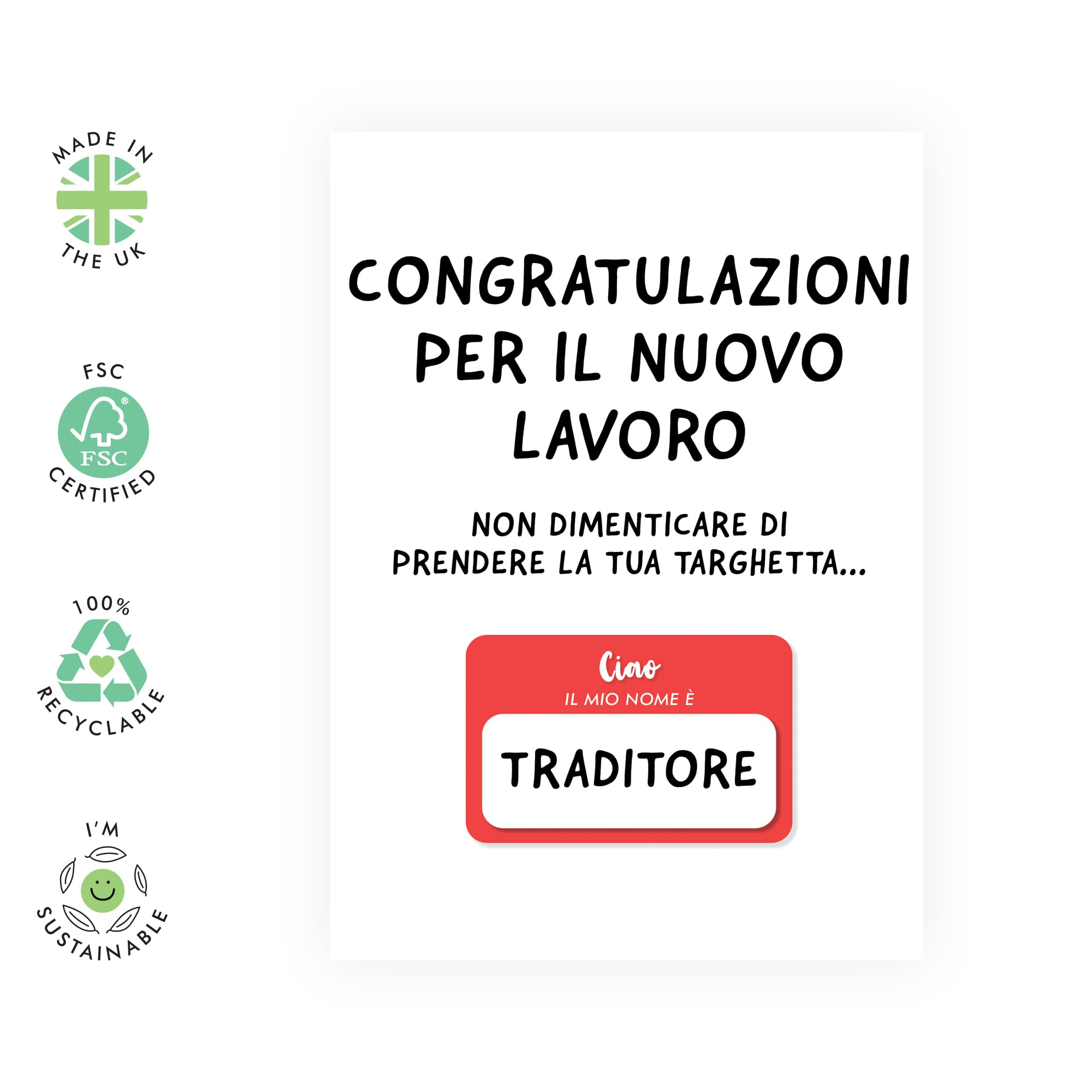 Central 23 Congratulazioni Per Il Tuo Nuovo Lavoro - Buona Fortuna Per, image size:2000x2000
