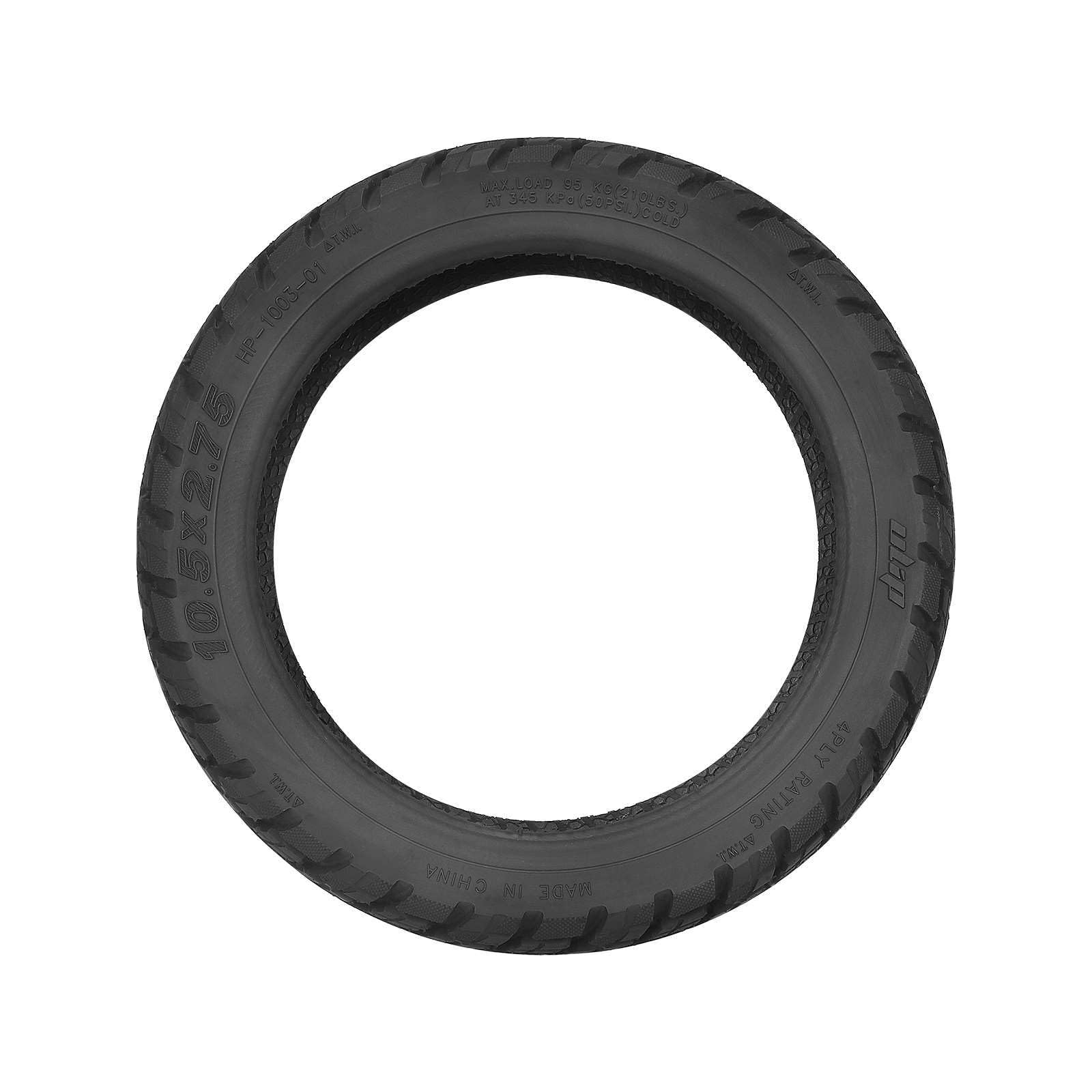TREFAN 10,5 x 2,75 pneumatici fuoristrada per scooter elettrico Segway Ninebot P65 P100S, pneumatici di ricambio tubeless, in gomma antiscivolo anteriore e posteriore (2 pezzi)