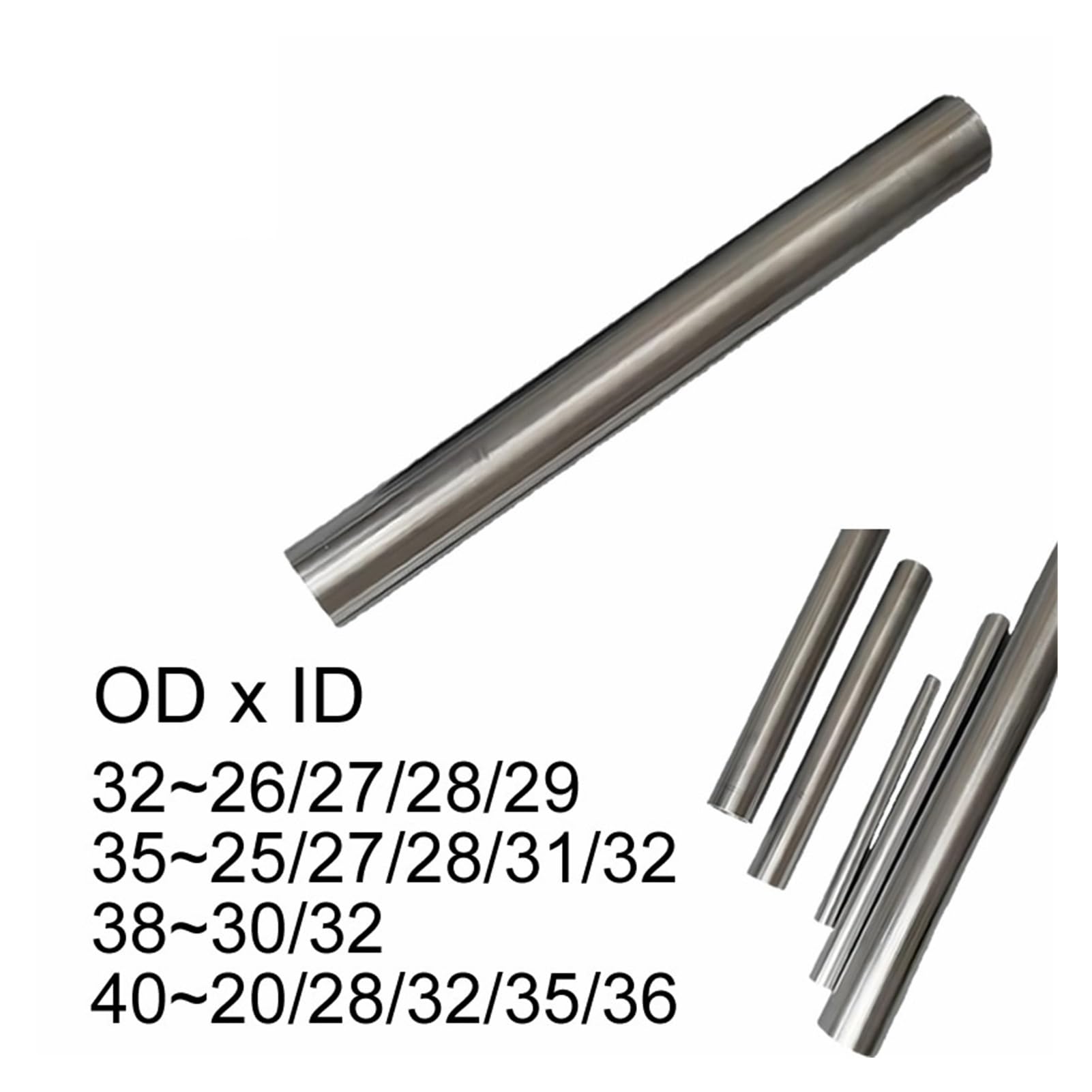 Aluminiumrohr 7075 Luftfahrt-Aluminiumrohr, Abendessen, harte Aluminiumlegierung, Hohlrohr, for Zelte, Baldachin, Wanderstöcke, Außendurchmesser 32 bis 75 mm(245MM_40X28MM)