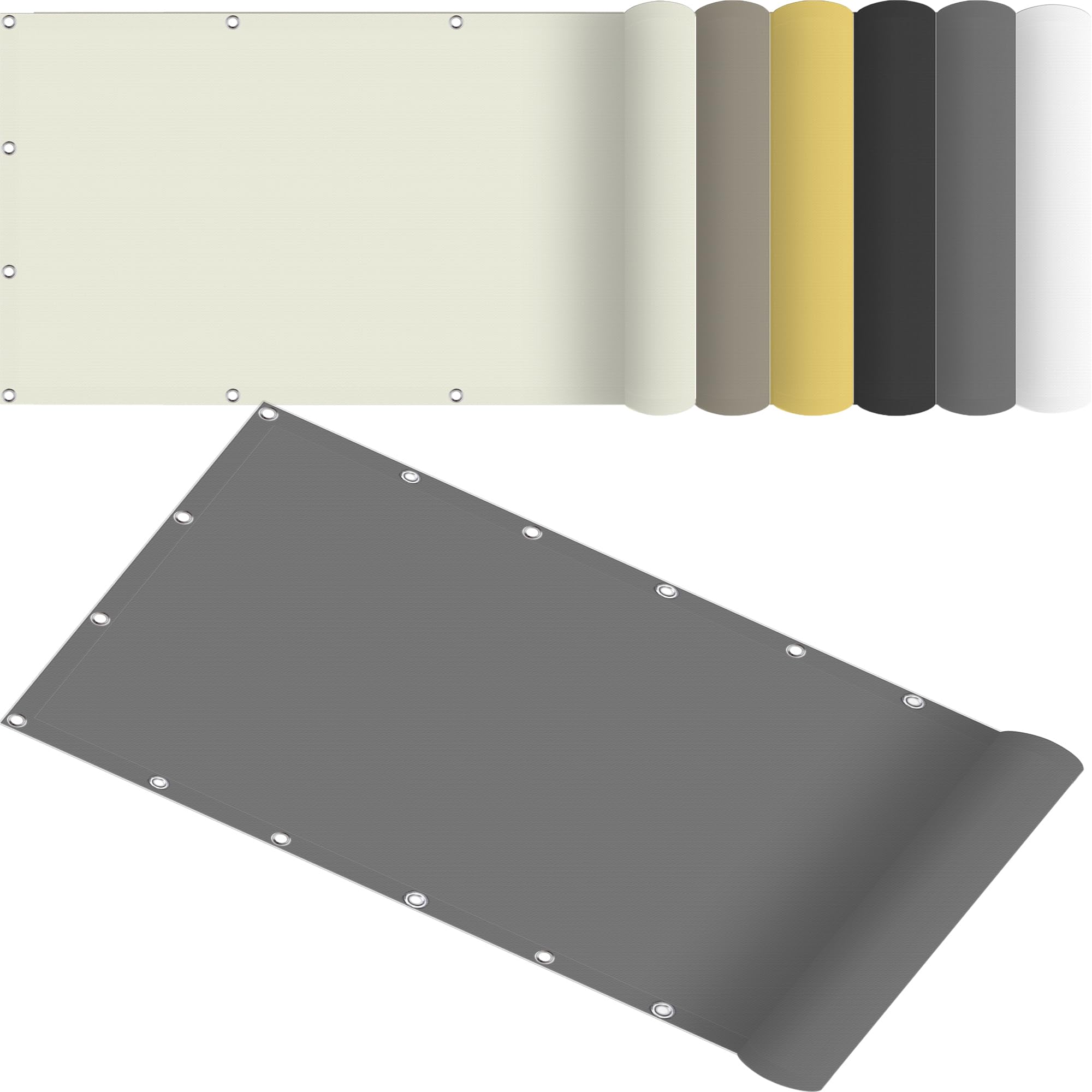 Recue210 x 305 cm Tamaño personalizado UV Protect Canopy con cuerdas fijas para balcón luz exterior e soluts