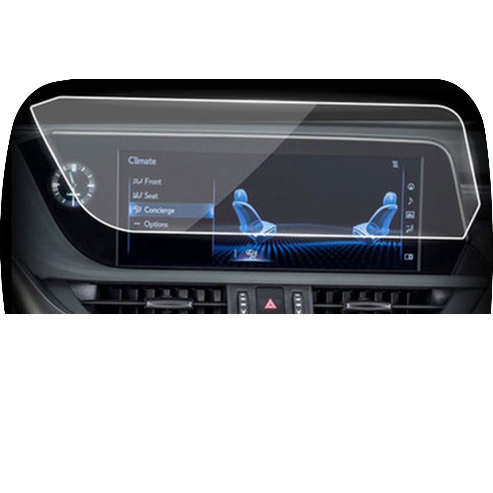Protection écran Lexus ES verre trempé anti-rayures pour navigation LCD 12.3"