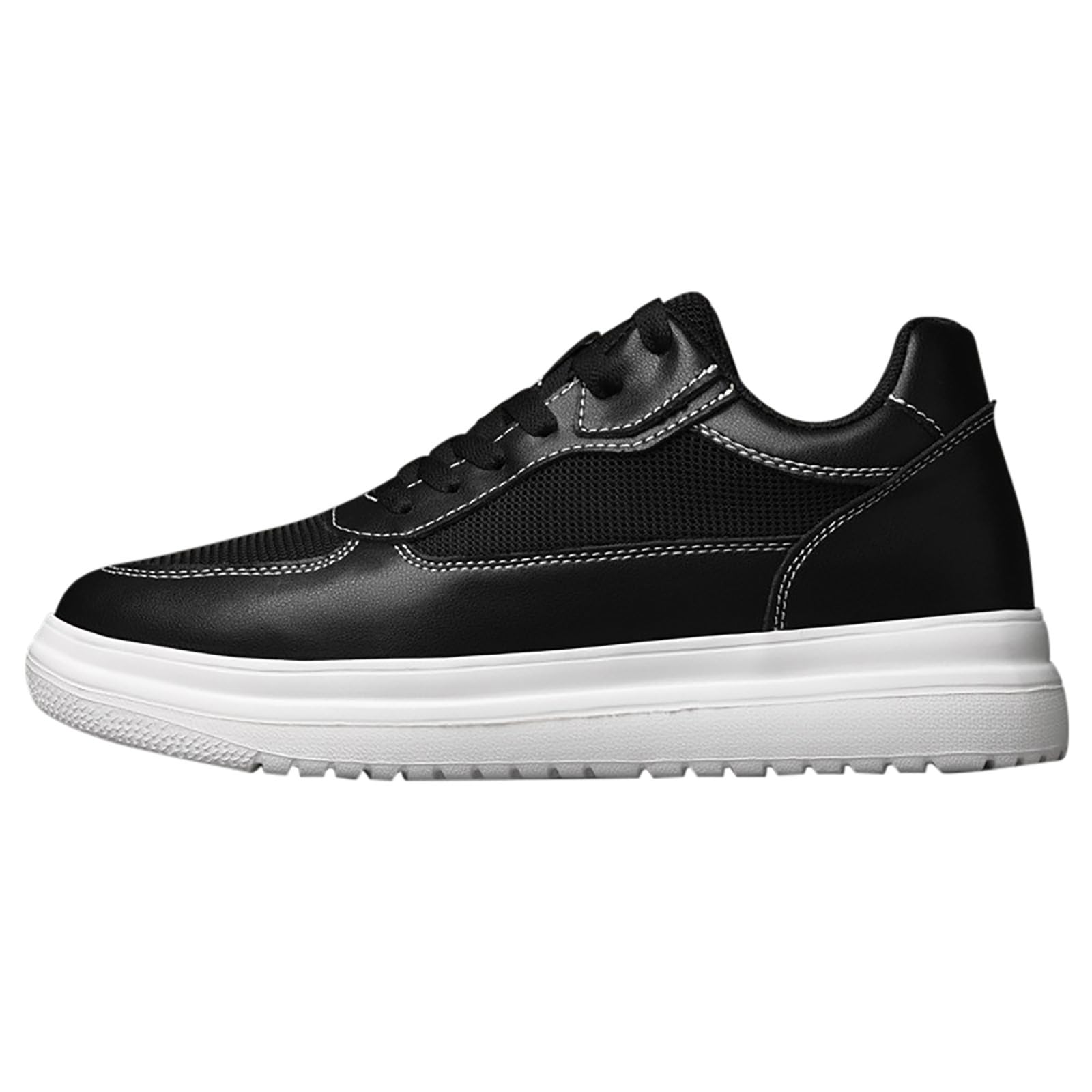 Genérico Zapato Casual Hombre Invierno,Zapatos con Alzas para Hombre Unisex De 6/8/10 Cm con Altura Ajustable Informales Antideslizantes Transpirables con Cordones