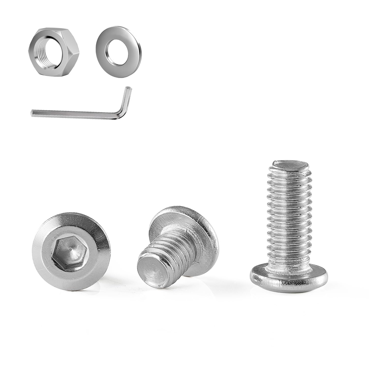 GOHODOMINO M6×45mm (20Stück) Zylinderschrauben mit Innensech