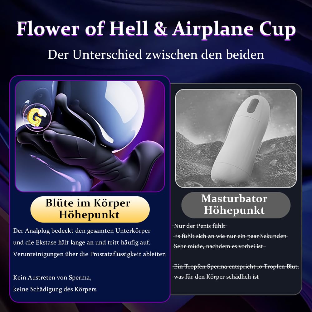 Elektrischer Dildo Penis Anus Dual Purpose Vibrator mit 9 Teleskop Vibrationsmodi Vaginal G-Punkt Stimulation Anal Prostata Vibratoren Masturbator Sex Spielzeug Analplug für Männer Frauen