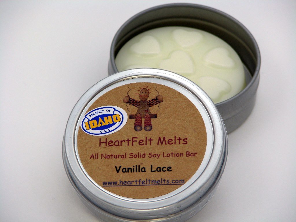 VANILLA LACE Premium Solid Soy Lotion Bar Body Lotions
