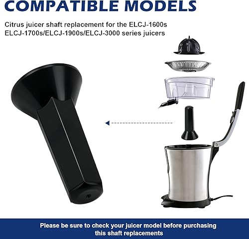 Miniatura 2 de Reemplazo de piezas de exprimidor para exprimidor eléctrico de cítricos, eje de repuesto para ELCJ-1600s1700s1900s3000s, piezas de exprimidor de