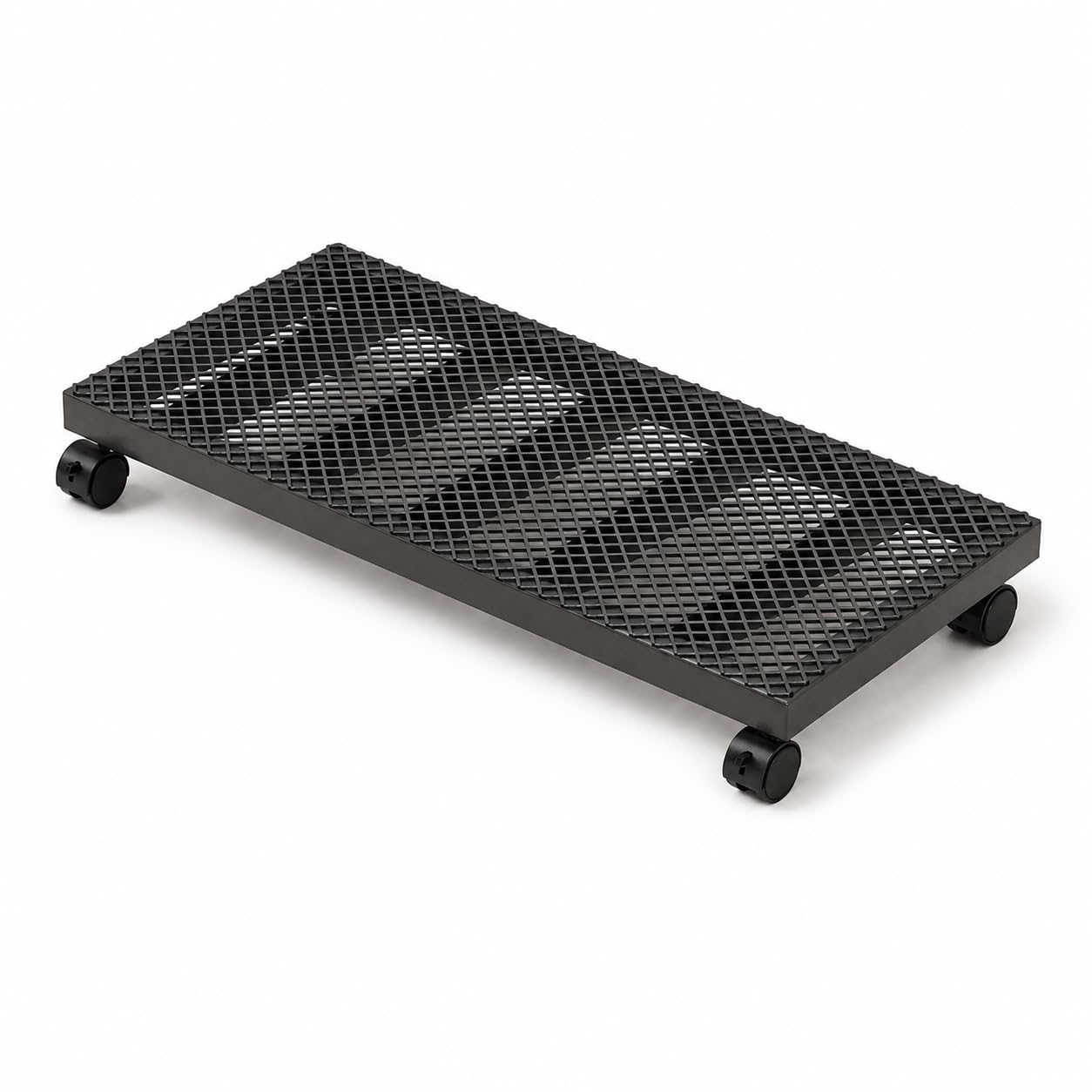 Para mover objetos pesados plataforma con ruedas universal de metal negro